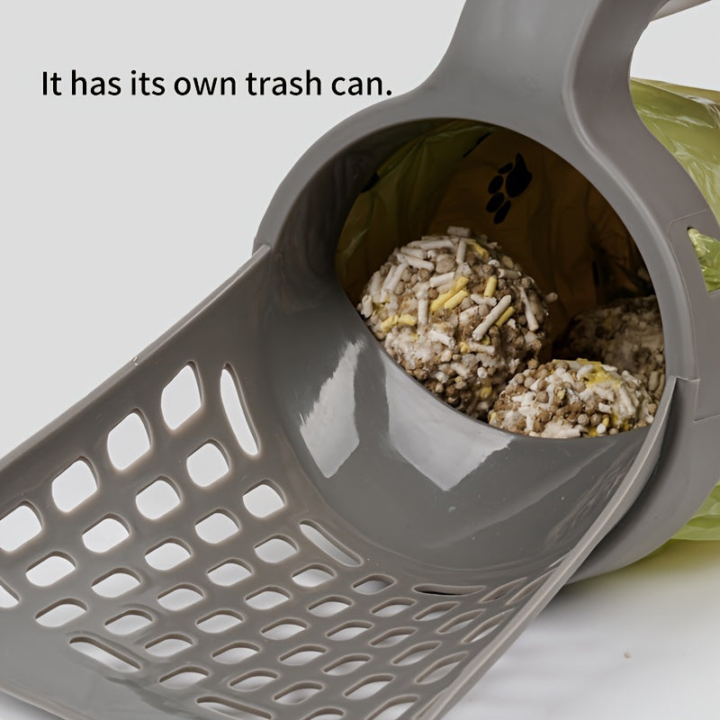 Large-Capacity Cat Litter Scoop with Integrated Trash Bin - product image 4
