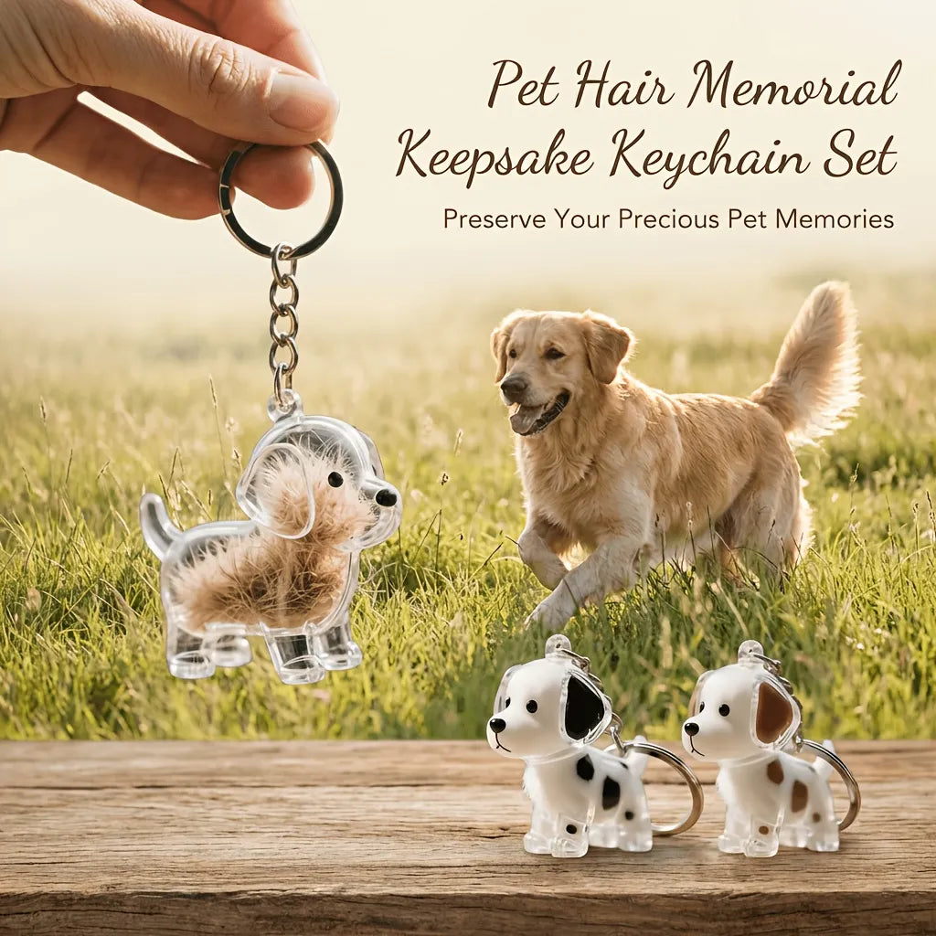 Pet Hair Keepsake Keychain - Carry Your Furry Friend Everywhere(Free Shipping) - main product view