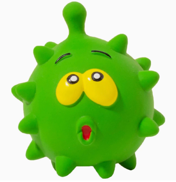 SpikeGripT Squeaky Latex Dog Ball - main product view