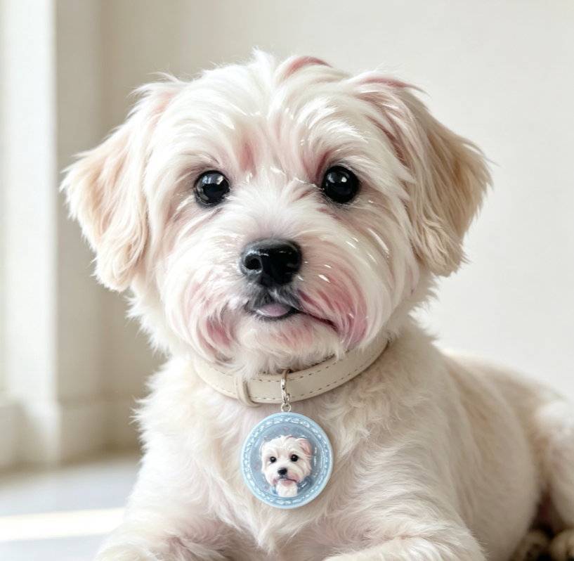 Custom Pet Portrait Pendant | Made From Your Pet’s Photo, Personalized Gift for Dogs & Cats（Free Shipping）