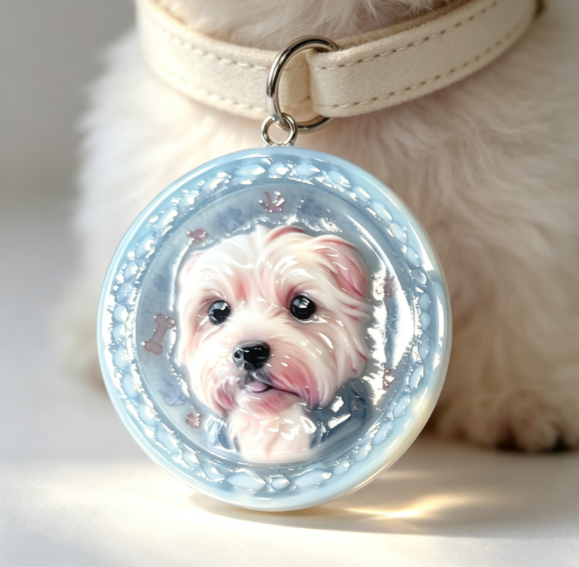 Custom Pet Portrait Pendant | Made From Your Pet’s Photo, Personalized Gift for Dogs & Cats（Free Shipping）
