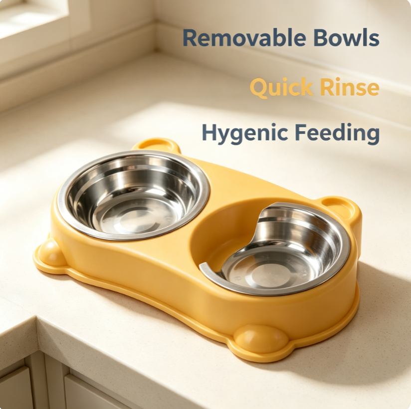 No-Spill Double Pet Bowl - additional product view
