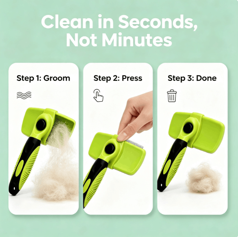 One-Touch Self-Cleaning Slicker Brush - additional product view 11