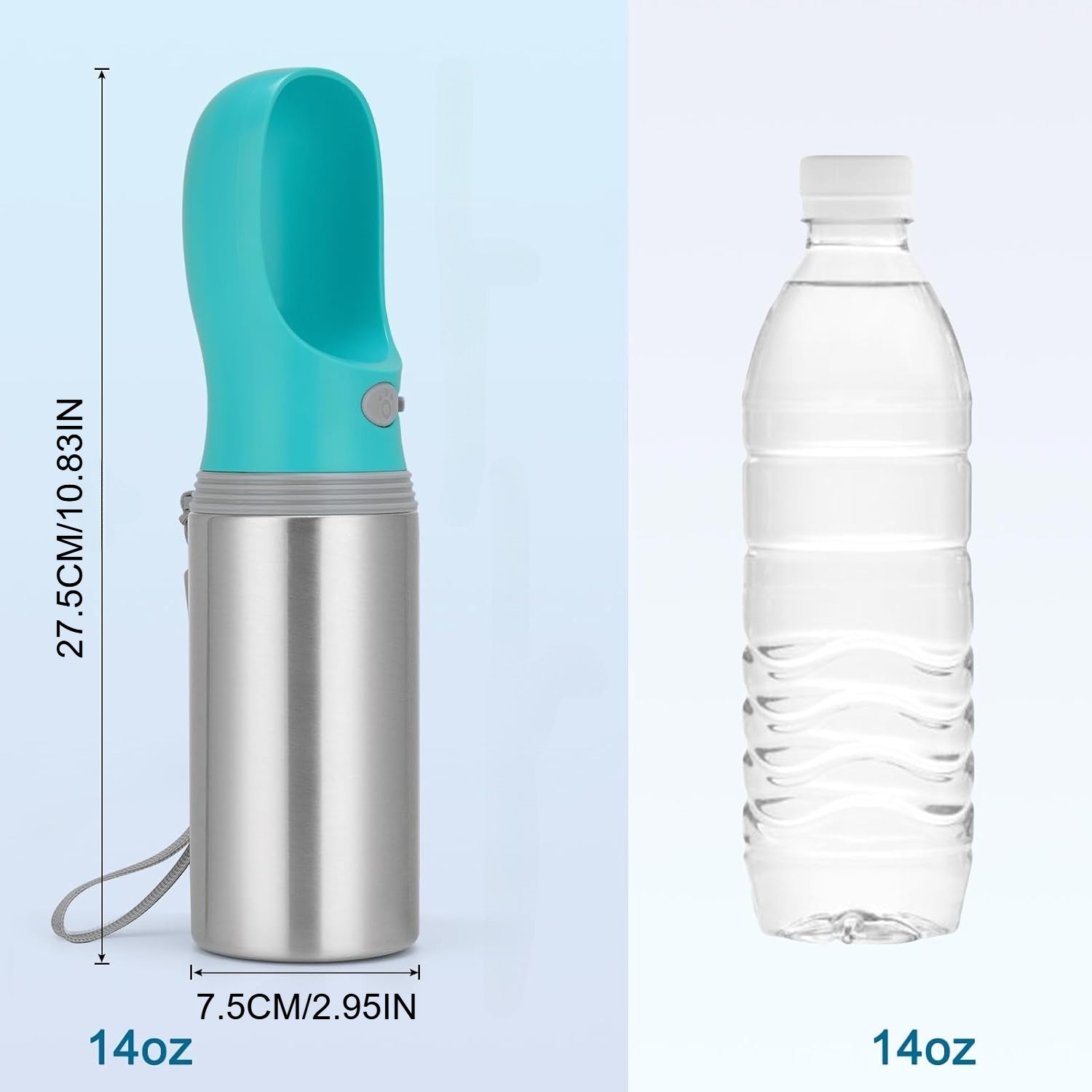 Portable Dog Water Bottle - Leak-Proof & BPA-Free - alternate product view