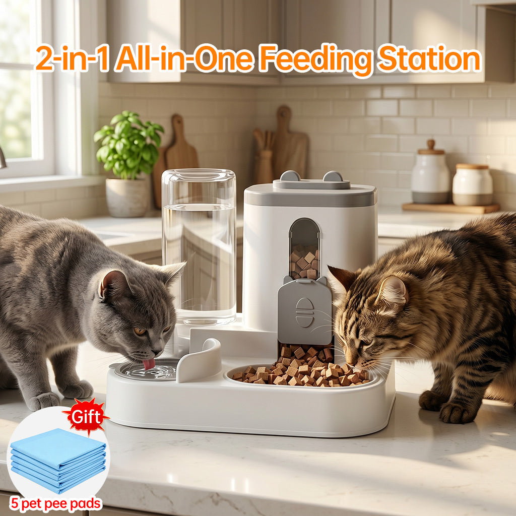 Space-Saving 2-in-1 Auto Feeder & Waterer - product image 9