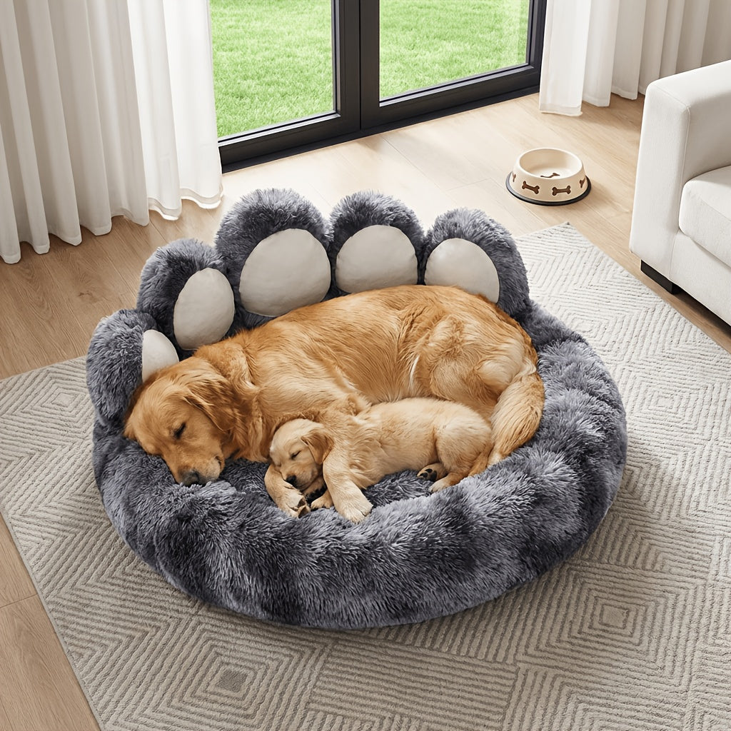 CloudComfort™ Bear Paw Calming Donut Bed - product image 1