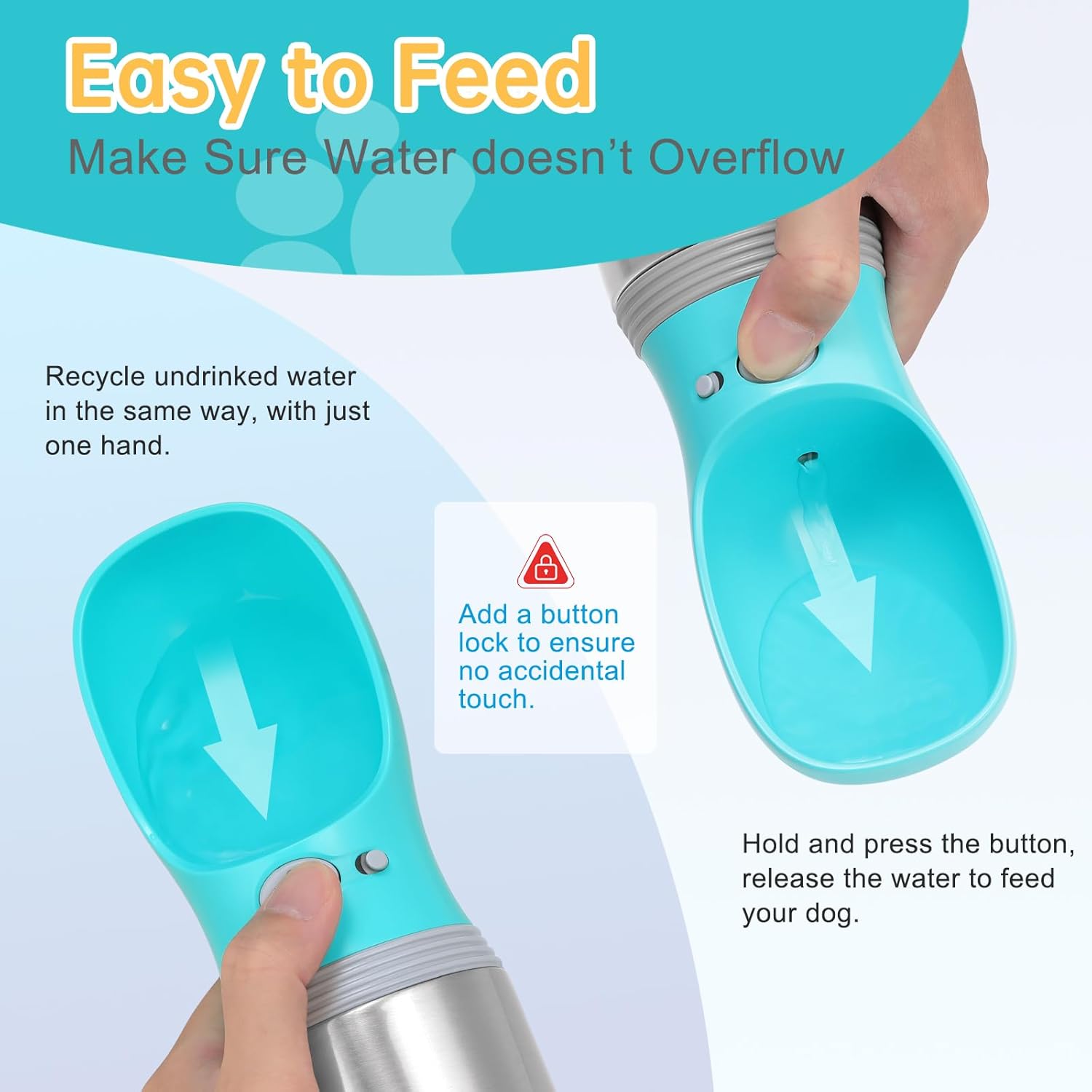 Portable Dog Water Bottle - Leak-Proof & BPA-Free - product design detail