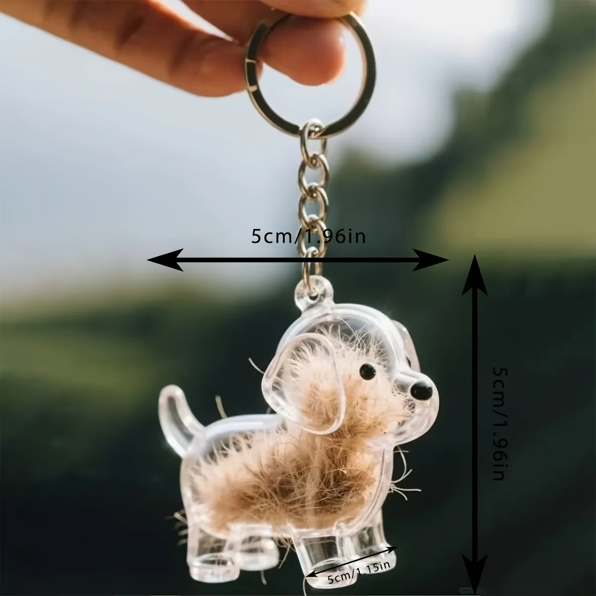 Pet Hair Keepsake Keychain - Carry Your Furry Friend Everywhere(Free Shipping) - product presentation