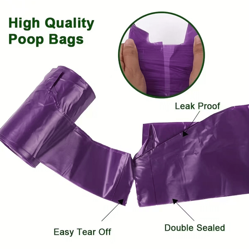 EcoCleanT Thickened Scented Dog Poop Bags - product presentation
