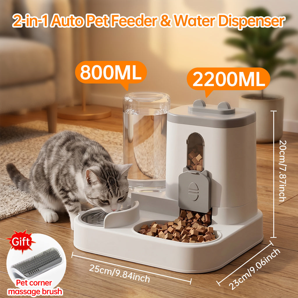 Space-Saving 2-in-1 Auto Feeder & Waterer - product image 5