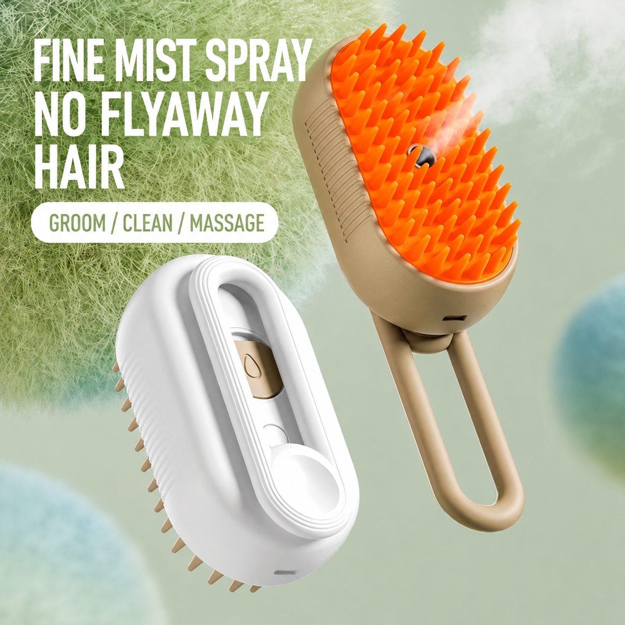 Pet Grooming Brush, Dog Cat Massage Bath Comb