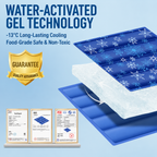 No-Fill Self-Cooling Pet Ice Mat — Bite-Resistant, Scratch-Proof Cooling Pad