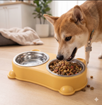 Spill-Proof Double Pet Bowl