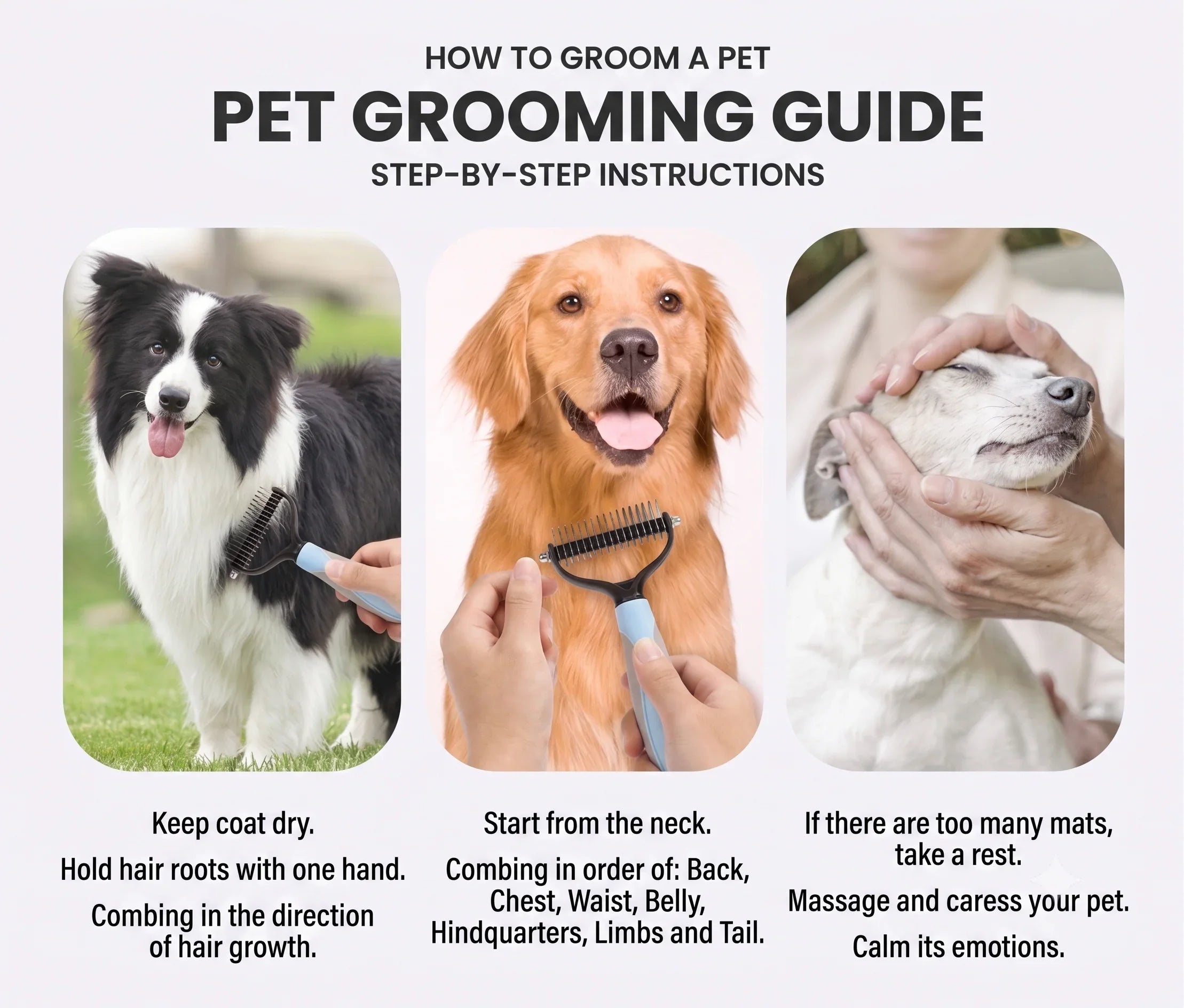 Dual-Action Self-Cleaning Slicker Brush - feature detail