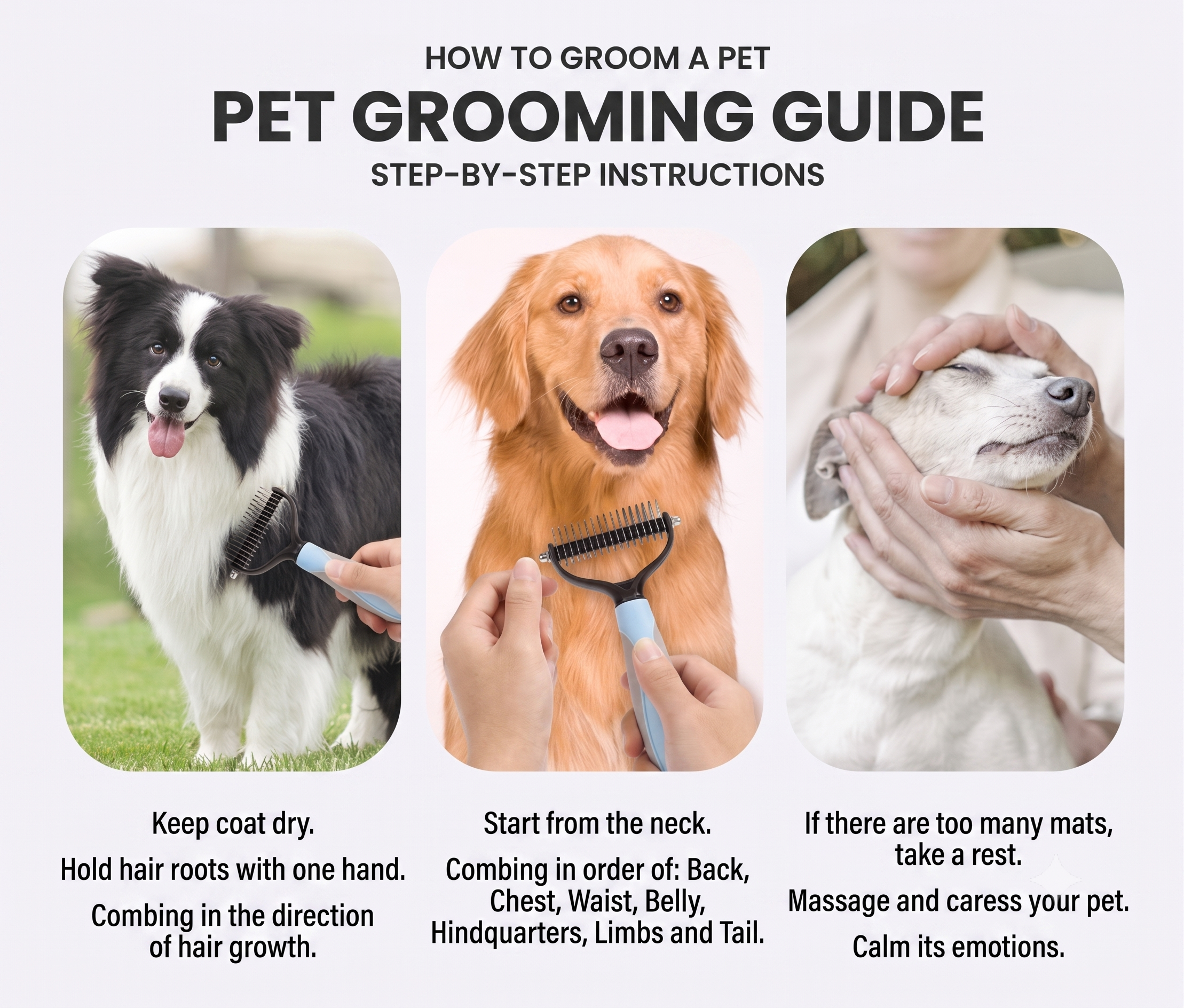 2-in-1 Self-Cleaning Pet Slicker Brush