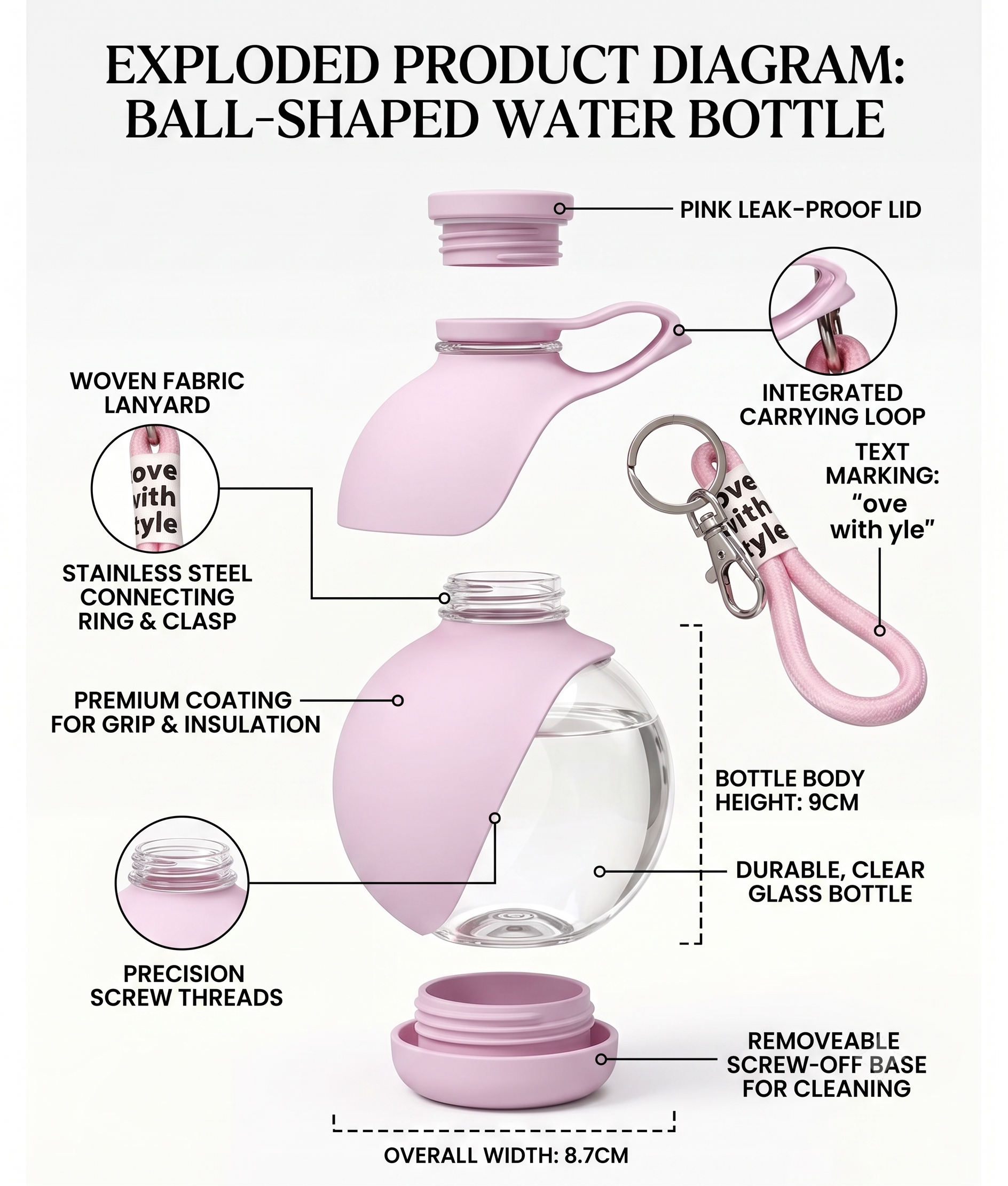Foldable Pet Travel Water Bottle — Leak-Proof & One-Handed
