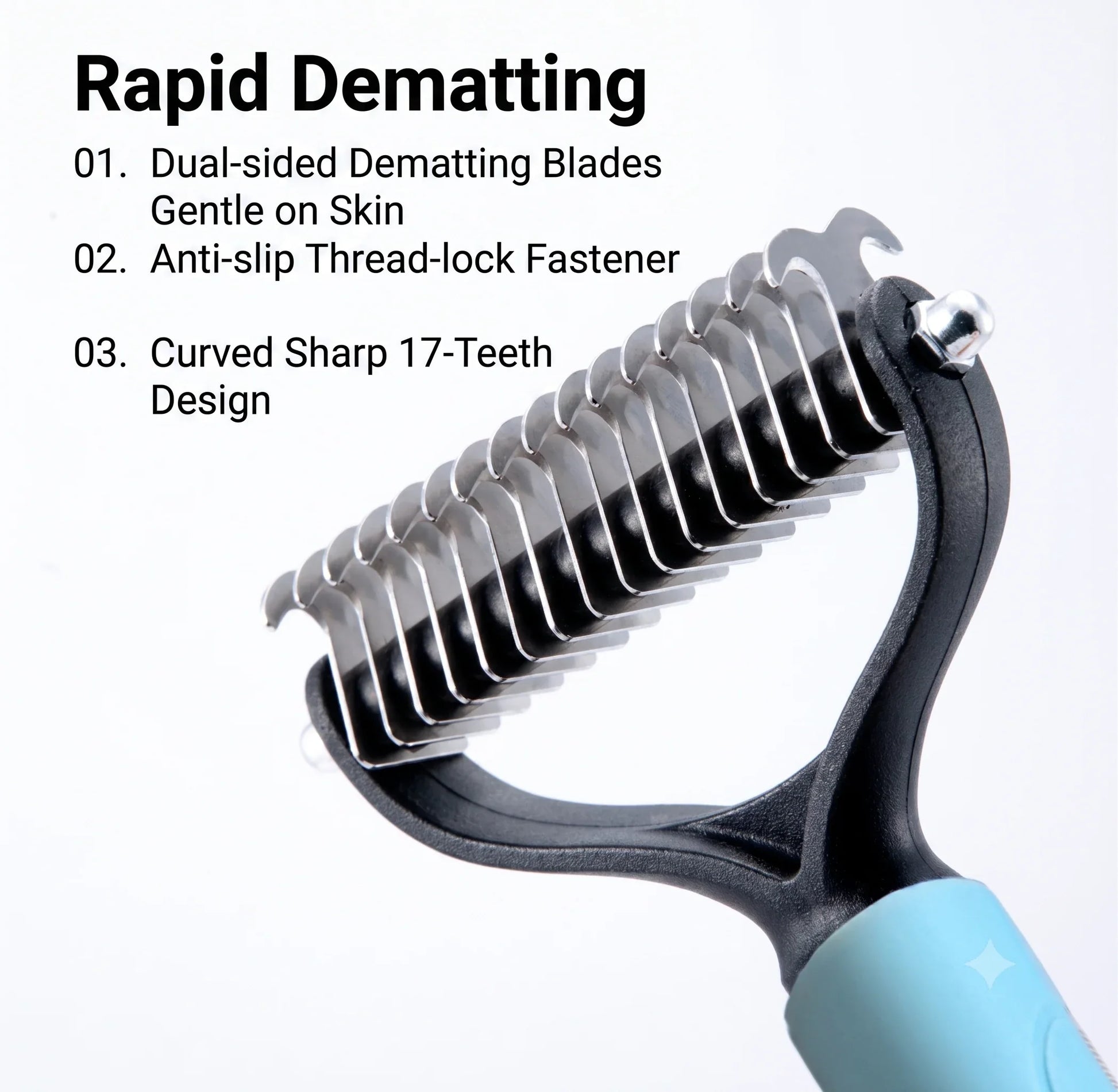 Dual-Action Self-Cleaning Slicker Brush - product design detail