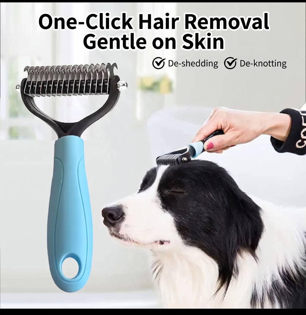2-in-1 Self-Cleaning Pet Slicker Brush