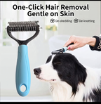 2-in-1 Self-Cleaning Pet Slicker Brush