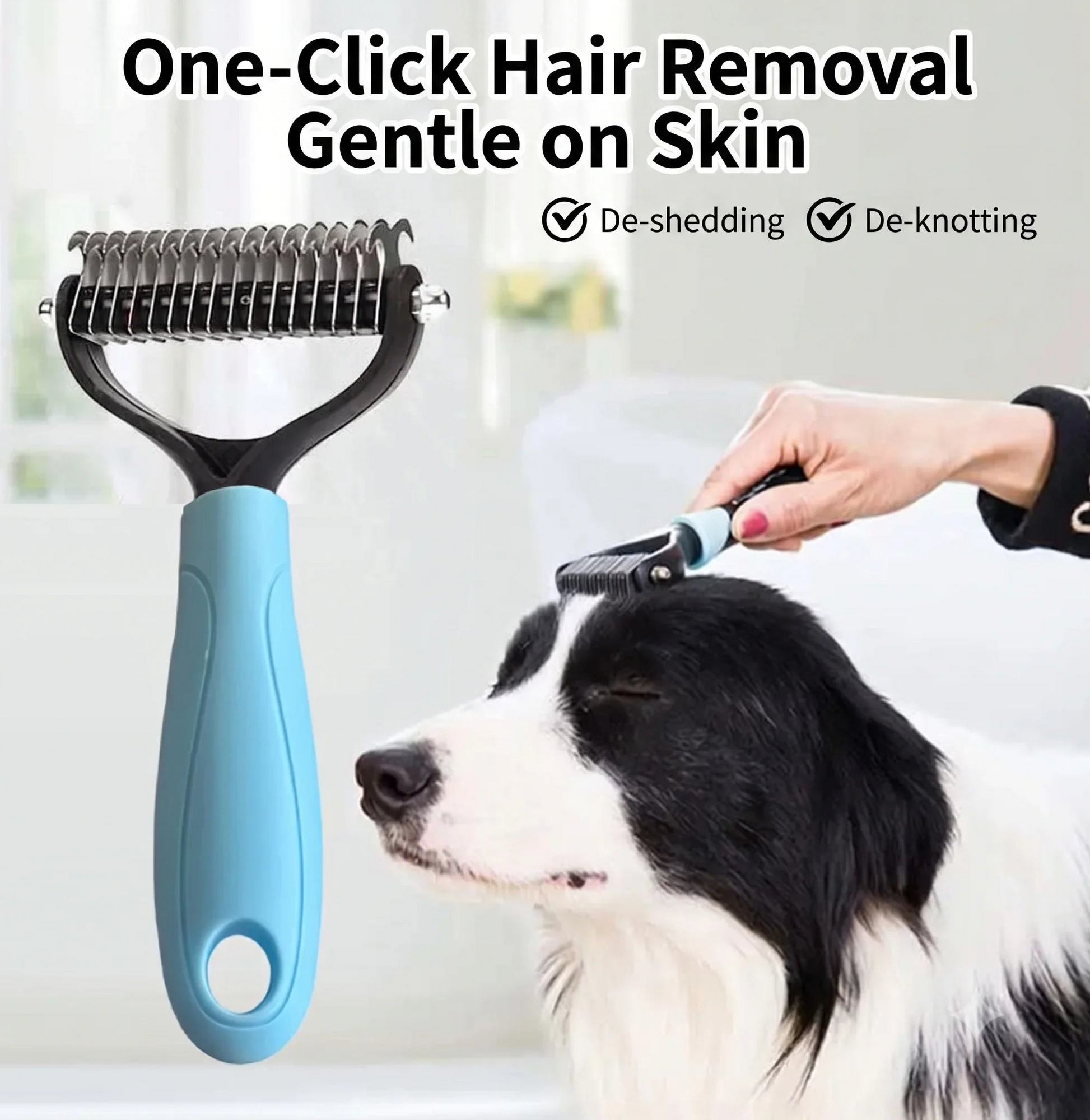 Dual-Action Self-Cleaning Slicker Brush - alternate product view