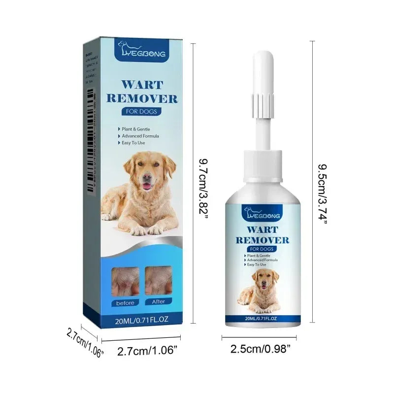 PetNest Natural Dog Wart Remover Liquid - Gentle Skin Tag & Papilloma Treatment (20ml) - product design detail
