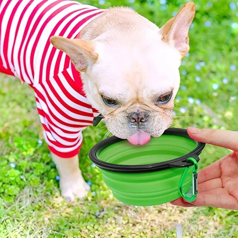 PetNest Collapsible Pet Travel Bowl - Portable Silicone Food & Water Bowl for Dogs & Cats - feature detail