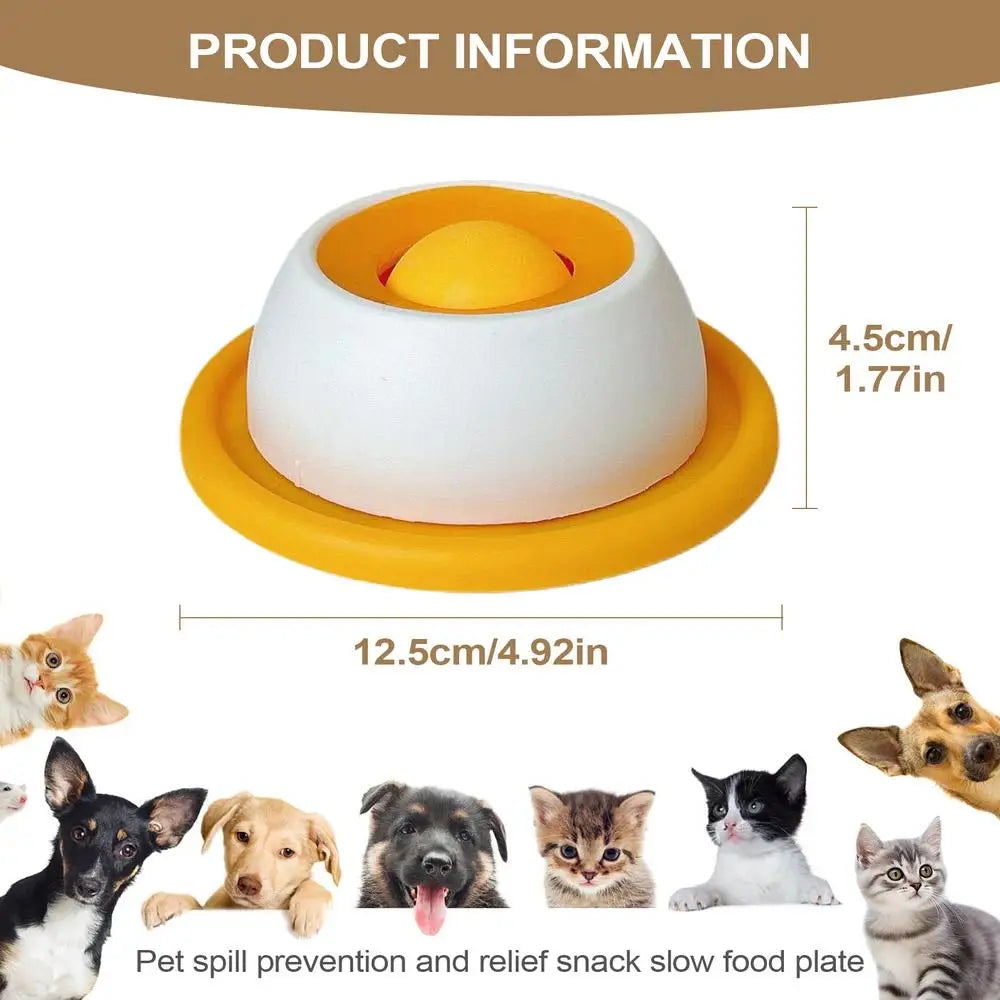Slow Feeder Lick Mat for Dogs & Cats – Anti-Slip Puzzle Bowl