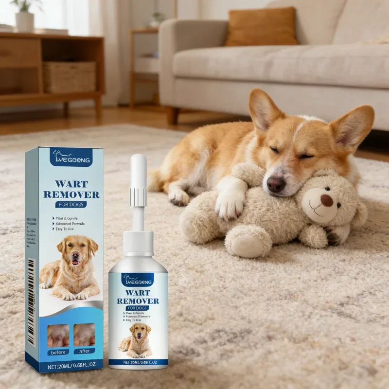 PetNest Natural Dog Wart Remover Liquid — Gentle Skin Tag & Papilloma Treatment (20ml)