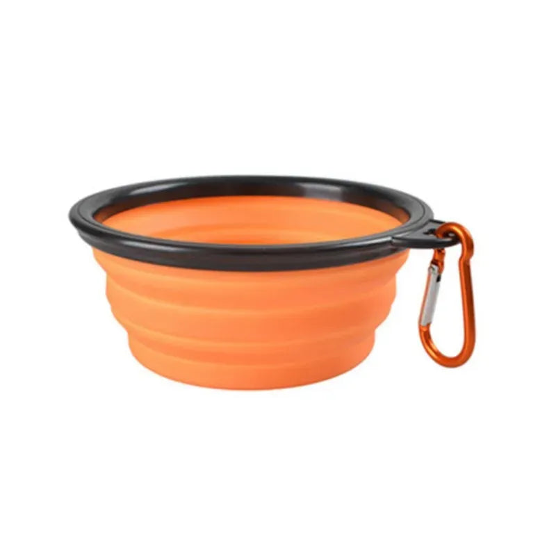 PetNest Collapsible Pet Travel Bowl - Portable Silicone Food & Water Bowl for Dogs & Cats - product presentation
