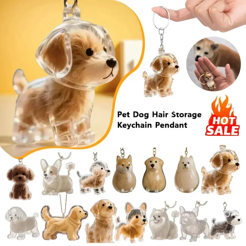🐾 Pet Hair Keepsake Capsule Keychain | Carry Your Furry Best Friend Everywhere – The Ultimate Memorial Gift for Cat & Dog Lovers