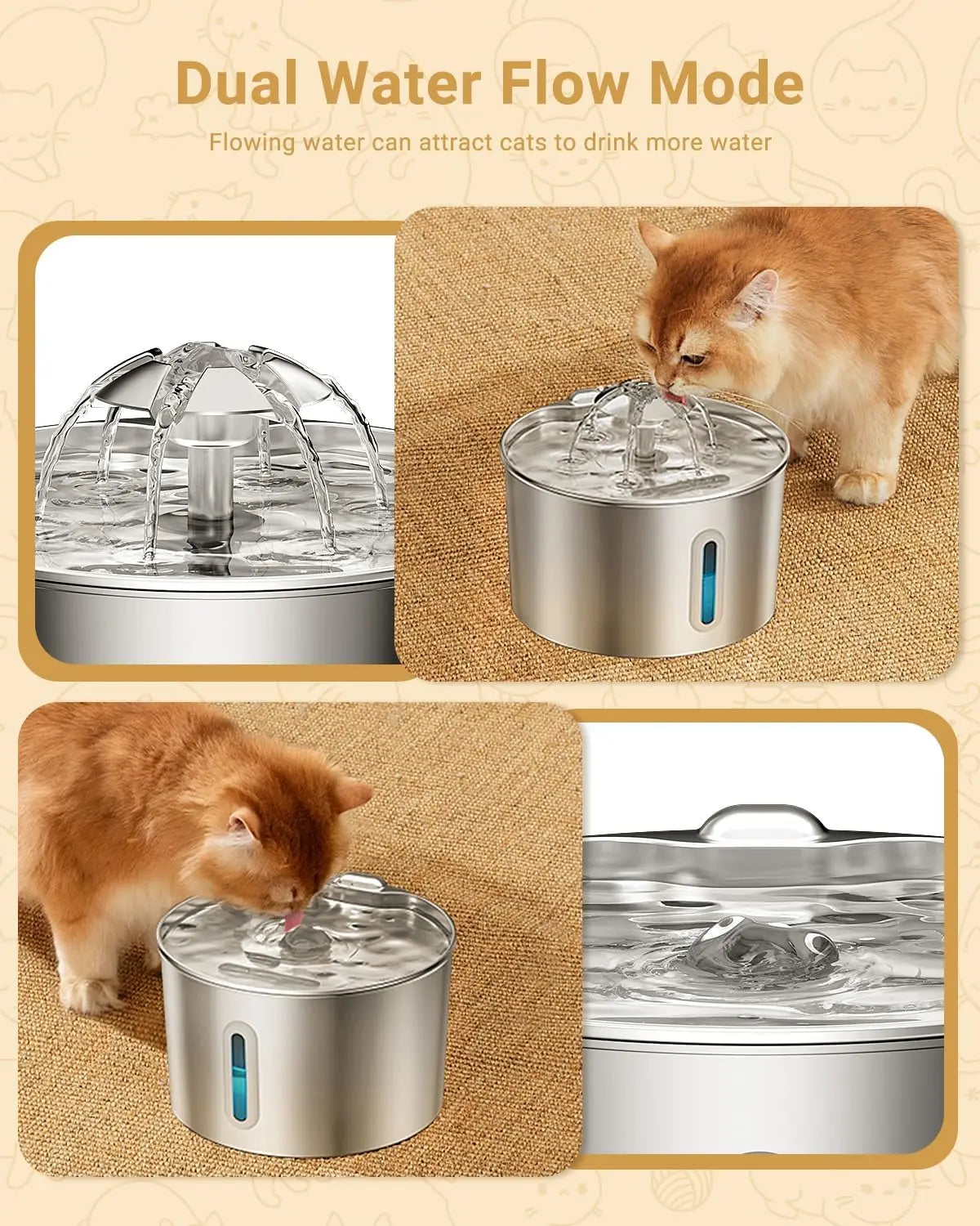 Ultra-Quiet Automatic Pet Water Fountain - product detail view