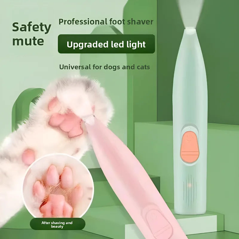 PetNest 360° Pet Paw Hair Trimmer — Rechargeable Electric Clipper for Dogs & Cats, USB-C Charging