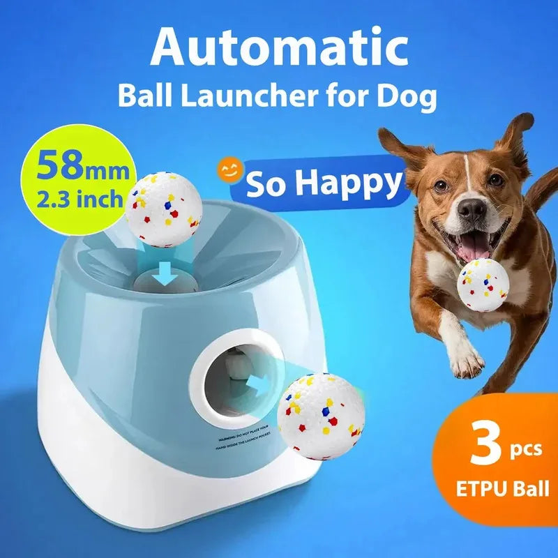Automatic Dog Ball Launcher – Rechargeable Self-Playing Fetch Toy（Free Shipping）