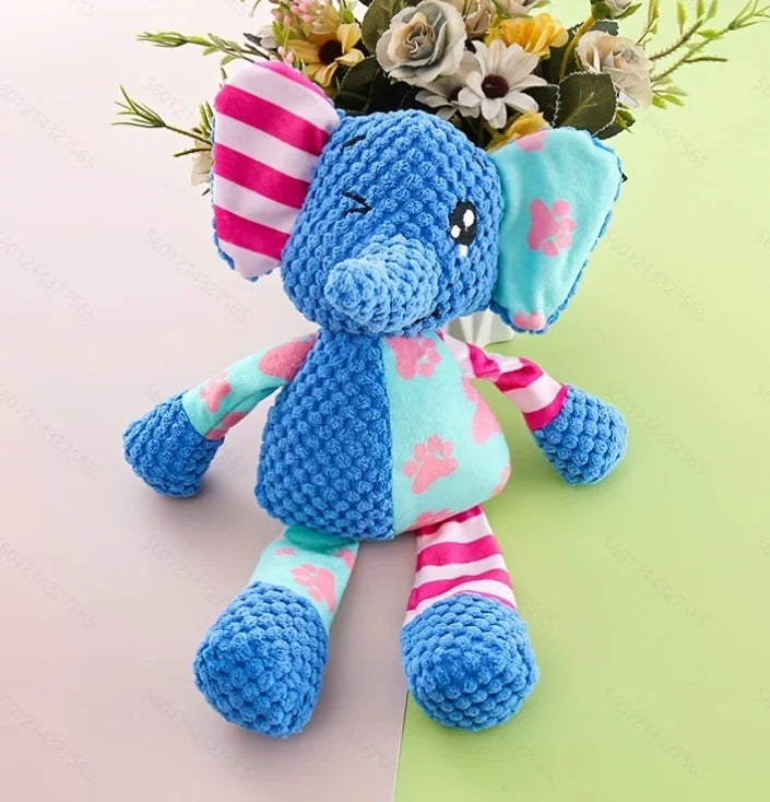 Cute Animal Plush Squeaky Chew Toy for Dogs & Cats
