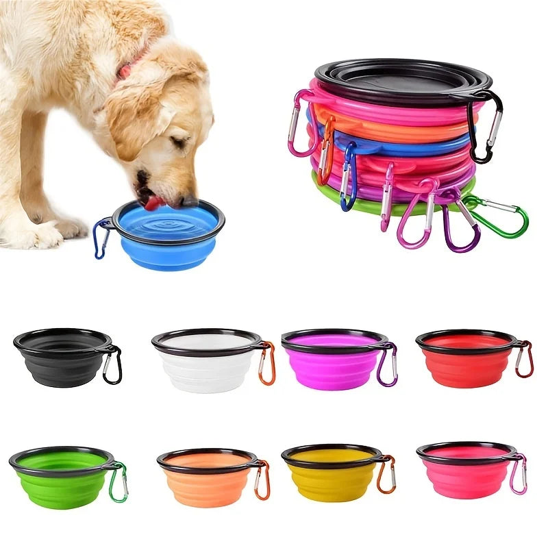 PetNest Collapsible Pet Travel Bowl — Portable Silicone Food & Water Bowl for Dogs & Cats