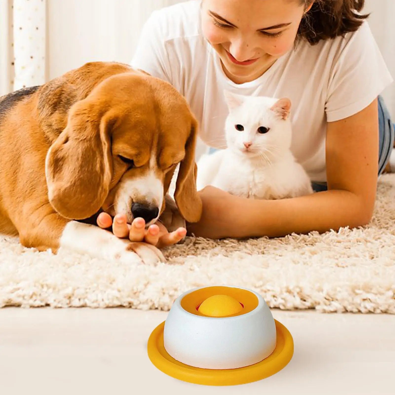 Slow Feeder Lick Mat for Dogs & Cats – Anti-Slip Puzzle Bowl