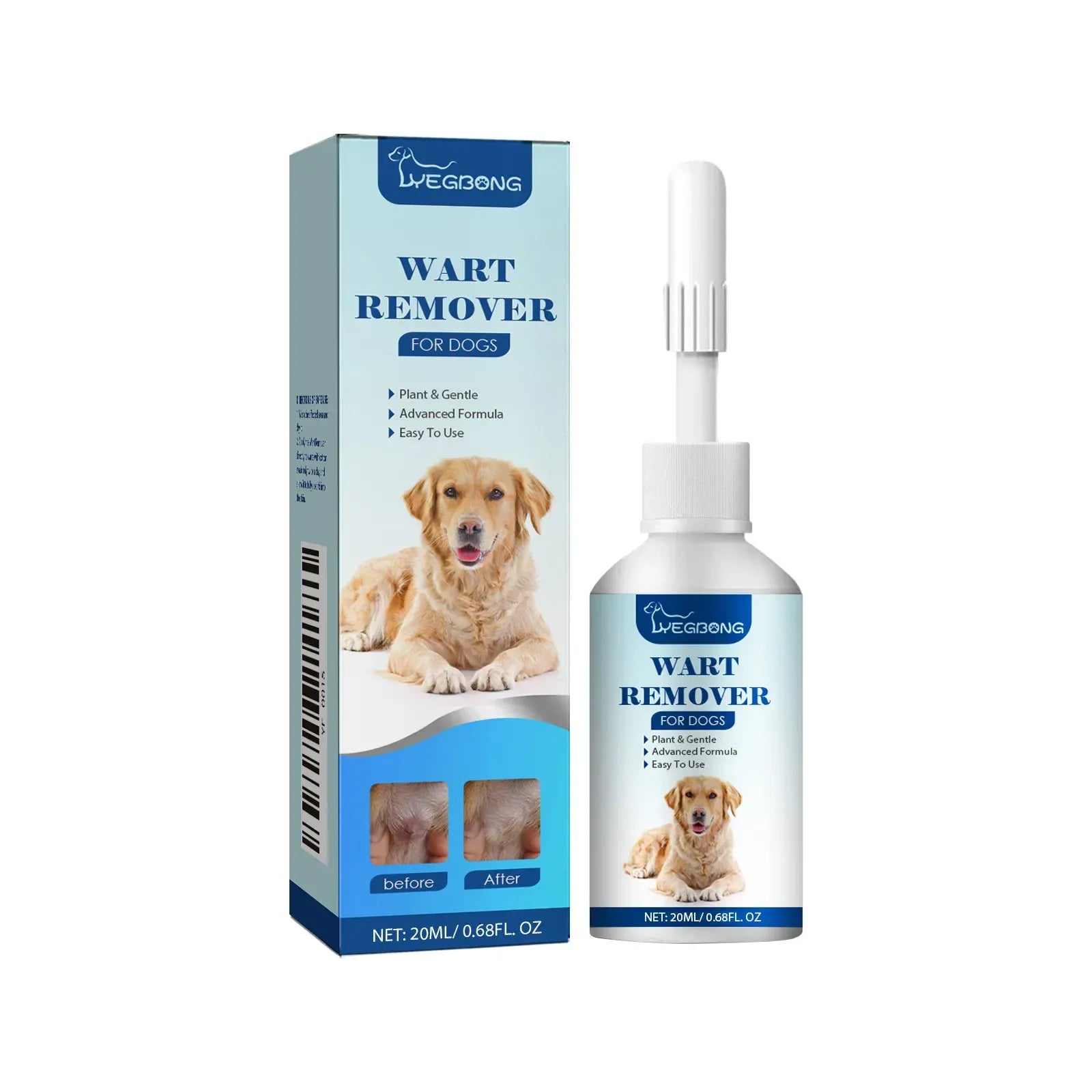 PetNest Natural Dog Wart Remover Liquid - Gentle Skin Tag & Papilloma Treatment (20ml) - main product view