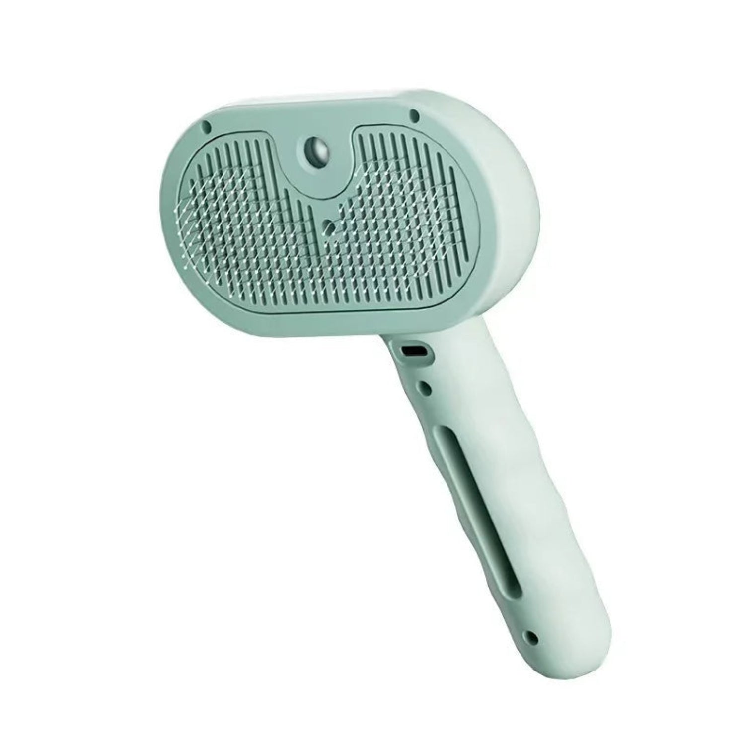 3-in-1 electric pet grooming brush with spray, handheld product view