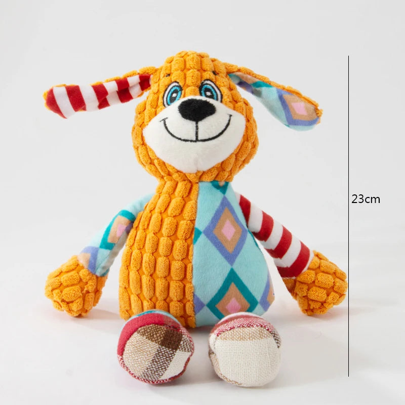 Cute Animal Plush Squeaky Chew Toy for Dogs & Cats