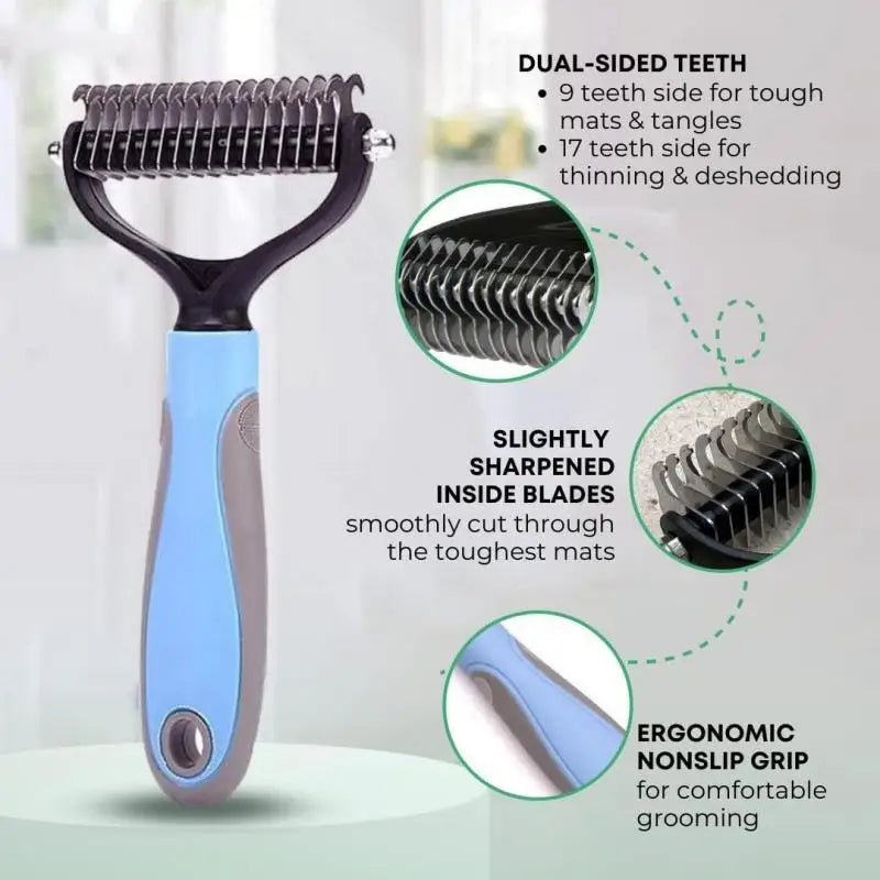 Pet Grooming Deshedding Comb | Dogs & Cats | S/L