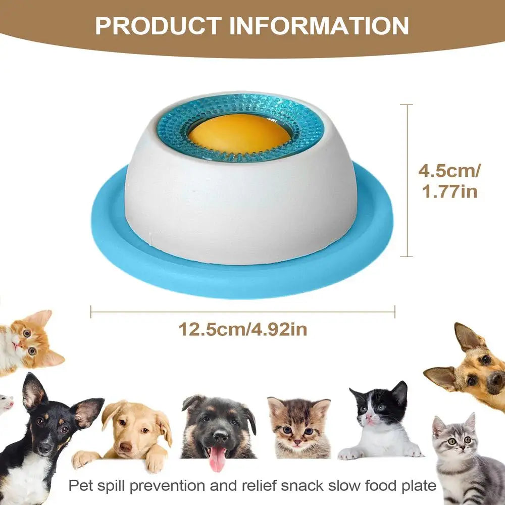 Slow Feeder Lick Mat for Dogs & Cats – Anti-Slip Puzzle Bowl