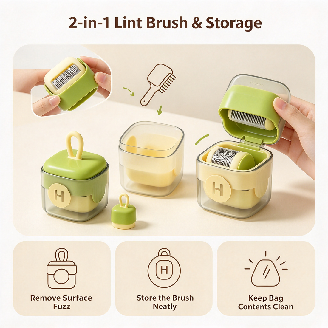 PetNest Reusable Mini Pocket Lint Roller  – Washable Pet Hair Remover for Clothes & Furniture