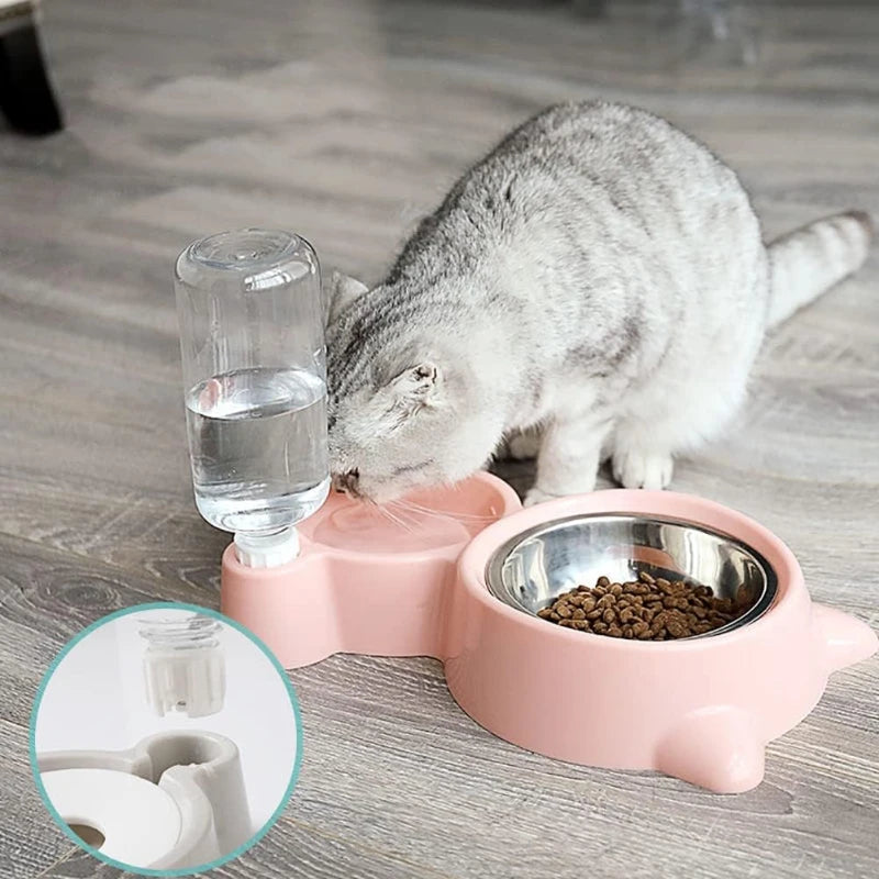 PetNest 2-in-1 Automatic Pet Water Dispenser & Food Bowl for Cats and Dogs - main product view