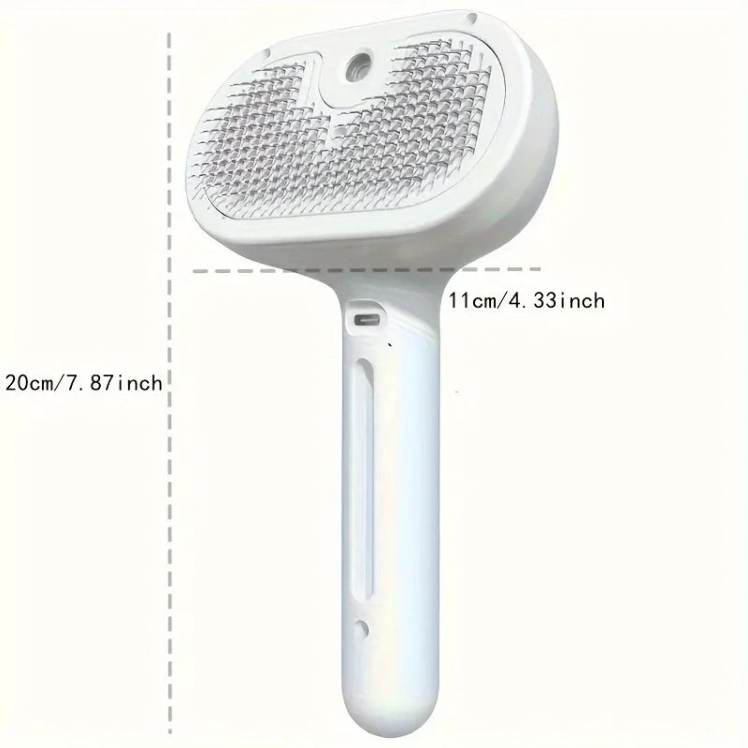 3-in-1 electric pet grooming brush with spray for pet coat care
