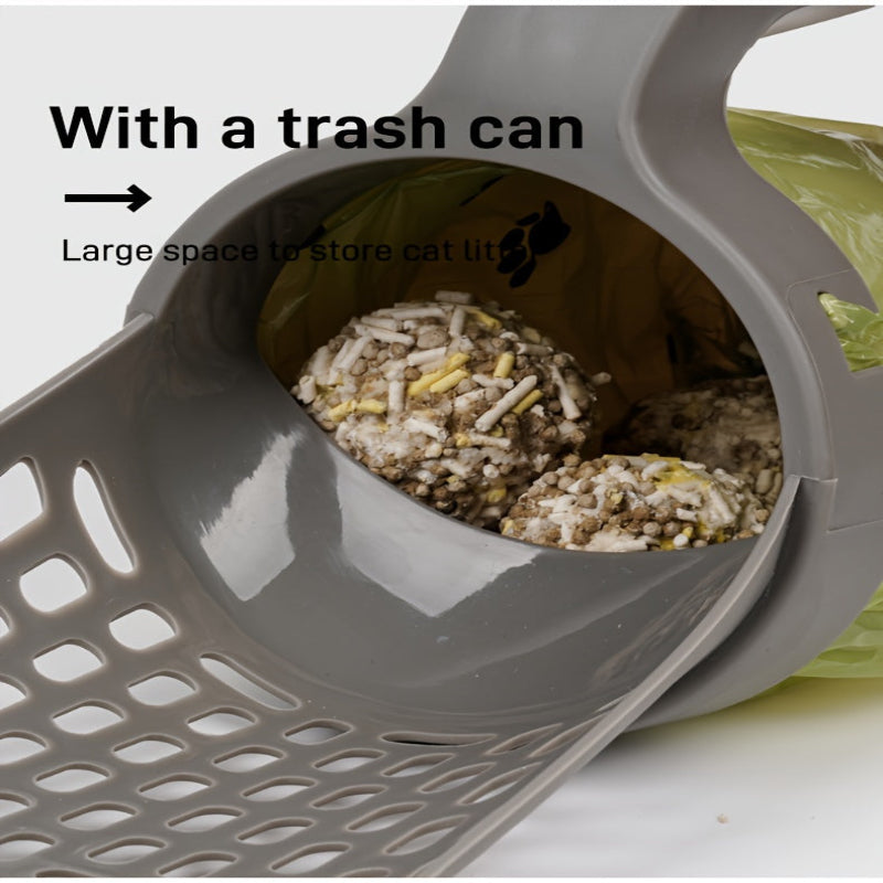 Large-Capacity Cat Litter Scoop with Integrated Trash Bin - product image 12