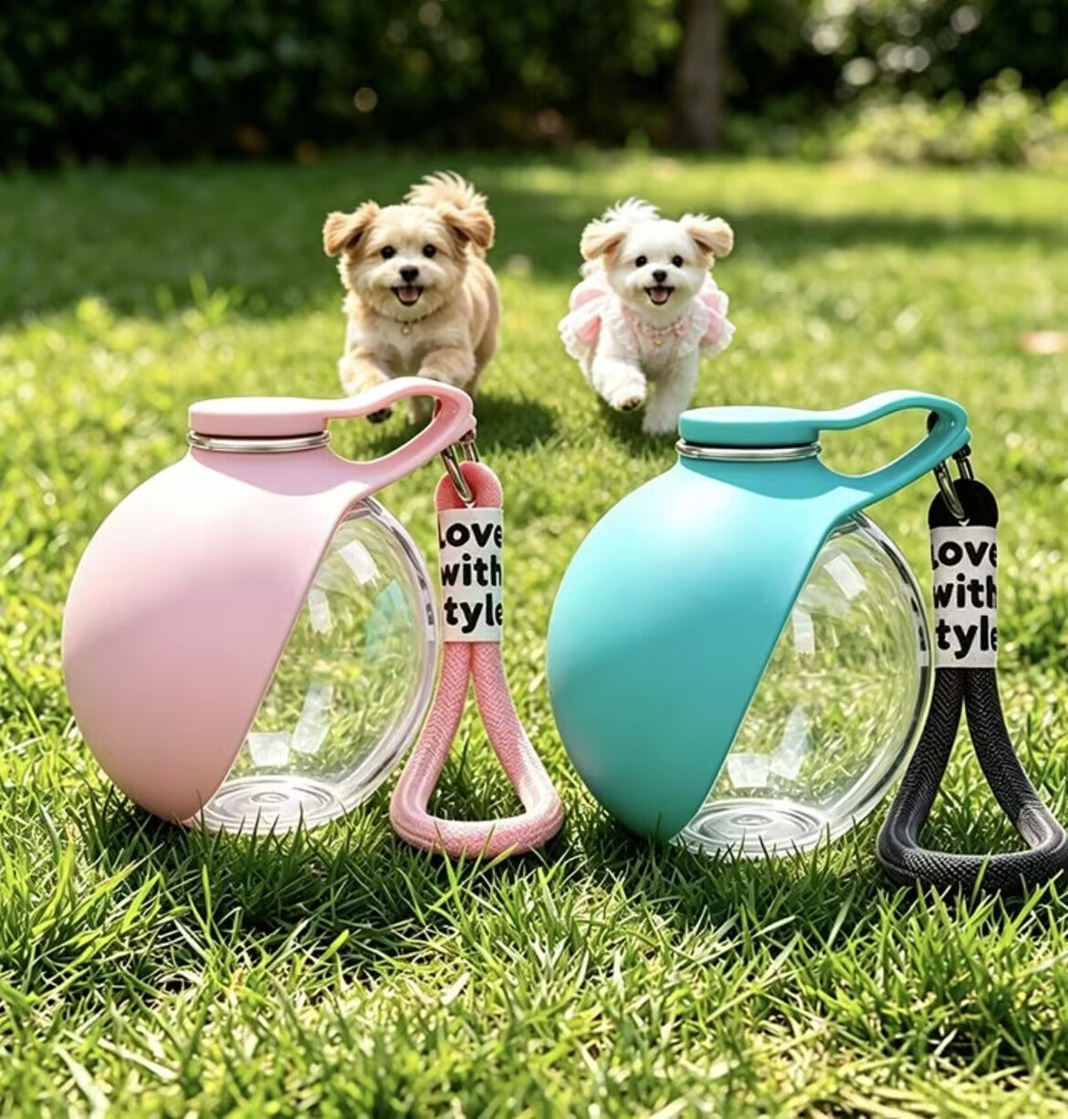 Foldable Pet Travel Water Bottle — Leak-Proof & One-Handed