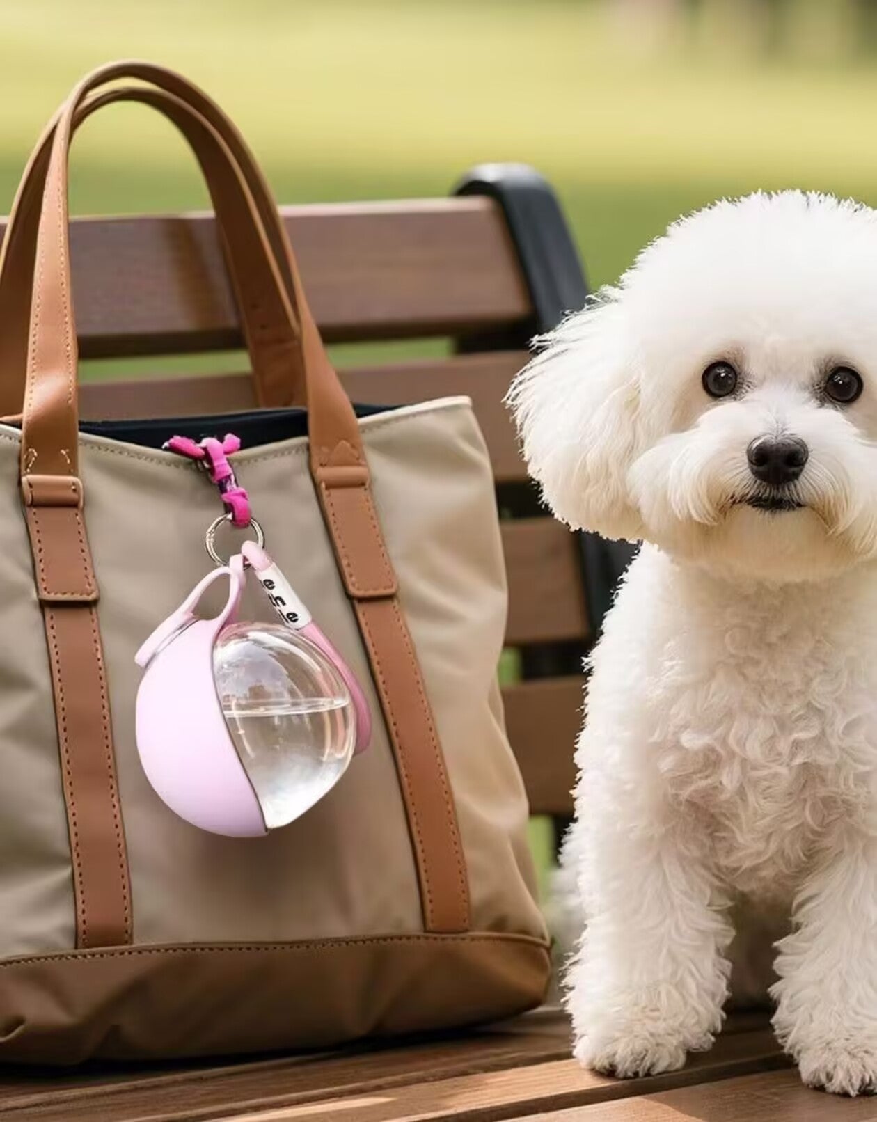 Foldable Pet Travel Water Bottle — Leak-Proof & One-Handed