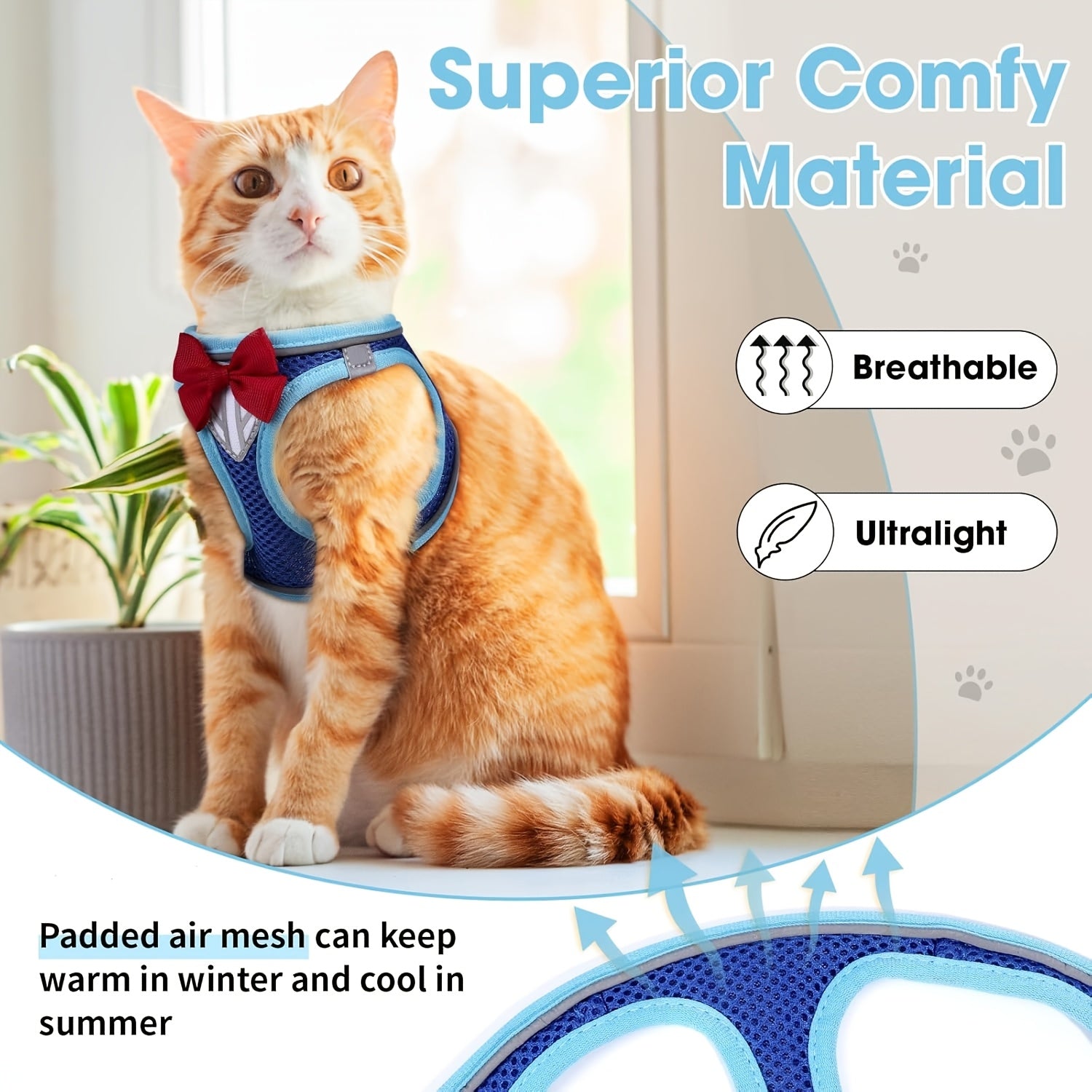 Escape-Proof Cat Harness & Leash Set - product image 10