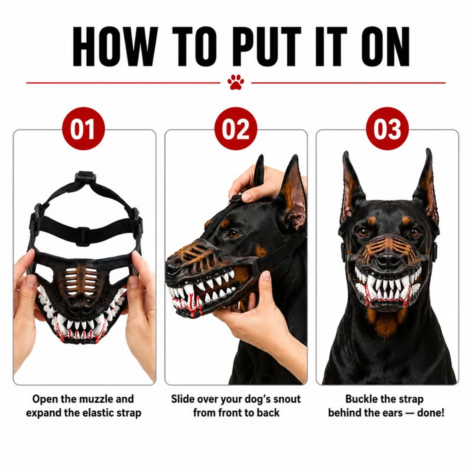 Spooky Dog Halloween Mask – Funny Pet Costume Accessory for Halloween Parties & Photos（Free Shipping）