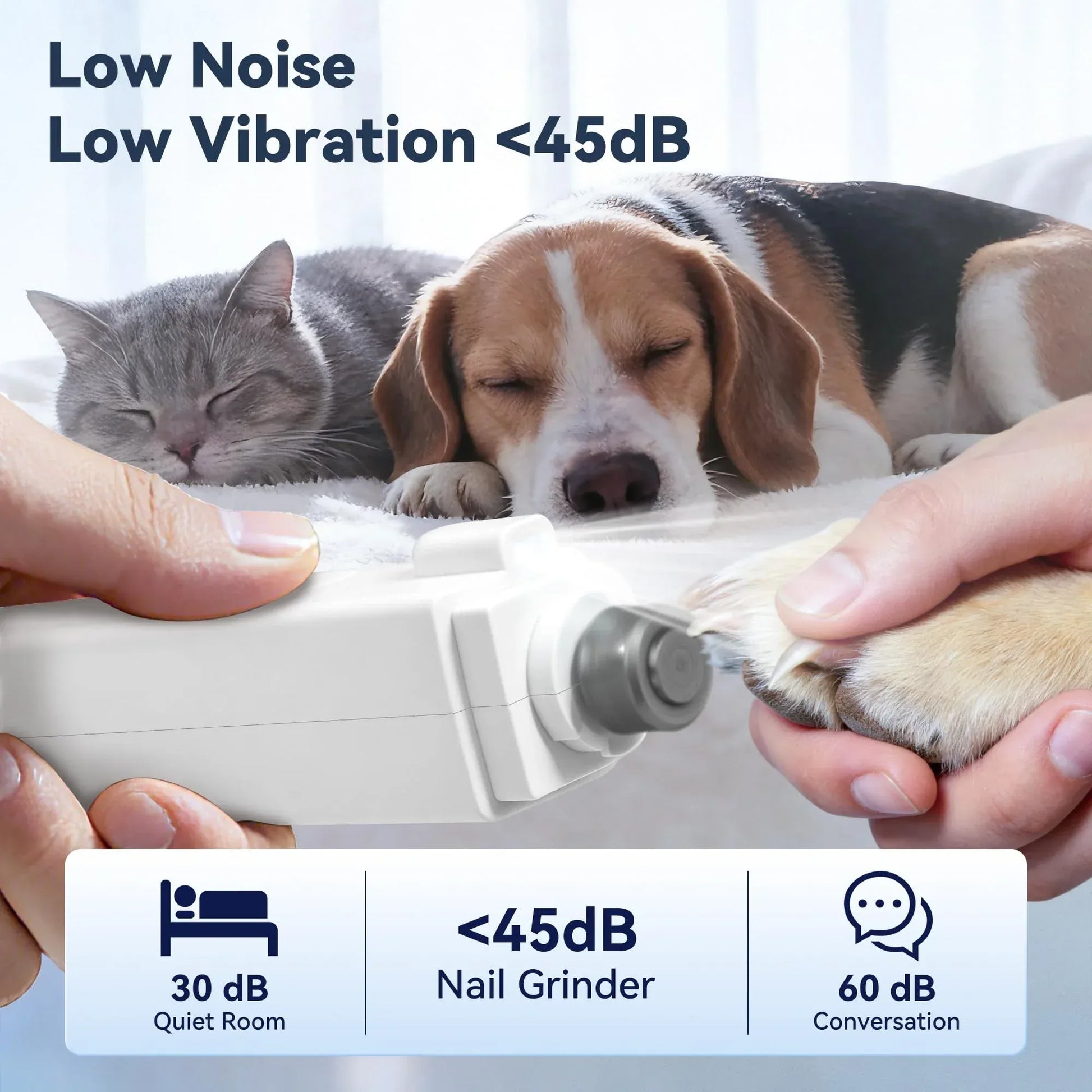 Pro-Glide 2-in-1 Electric Pet Nail Grinder & Clipper - feature detail